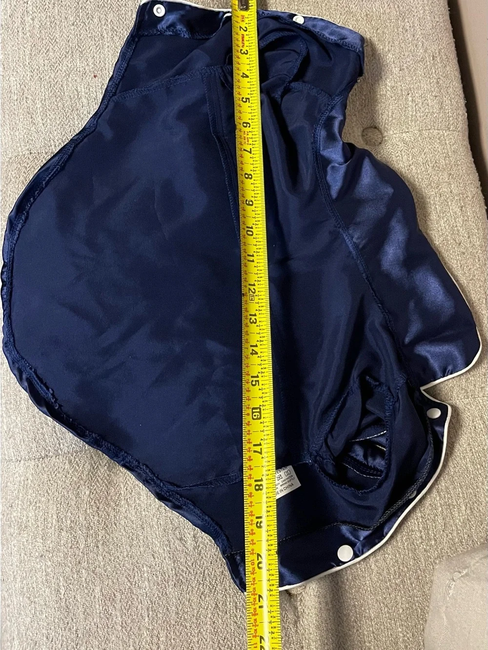 Small dog Navy Satin Pajama